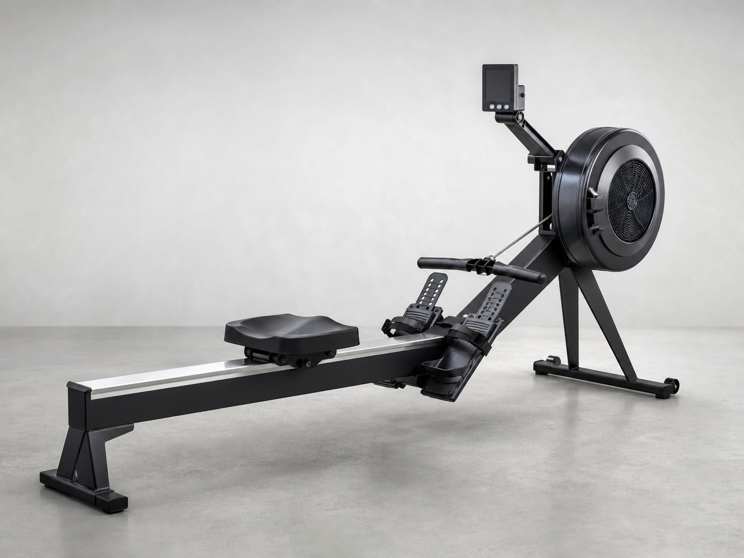 Commercial Home Row Resistance Gym Equipment Fitness Rowing Machine Wood Rower WDF-40006 for commercial fitness facilities